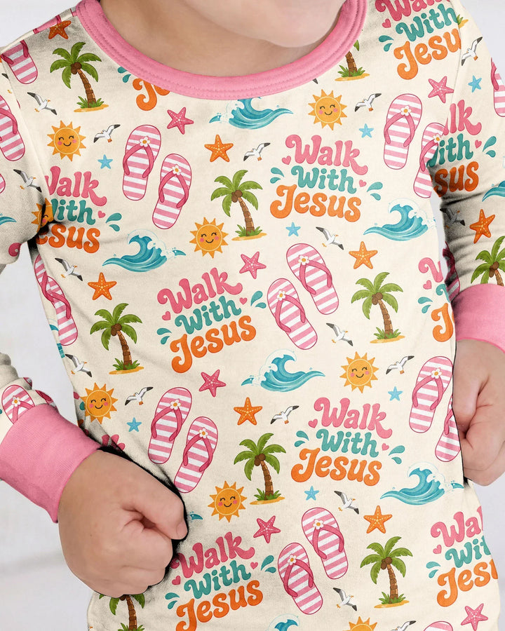 Conjunto de pijama de dos piezas de manga larga de bambú con estampados islámicos