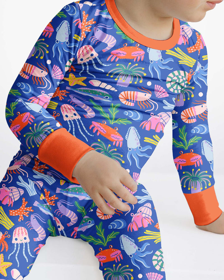 Under the Sea Bamboo Two Piece Long Sleeve Pajama Set
