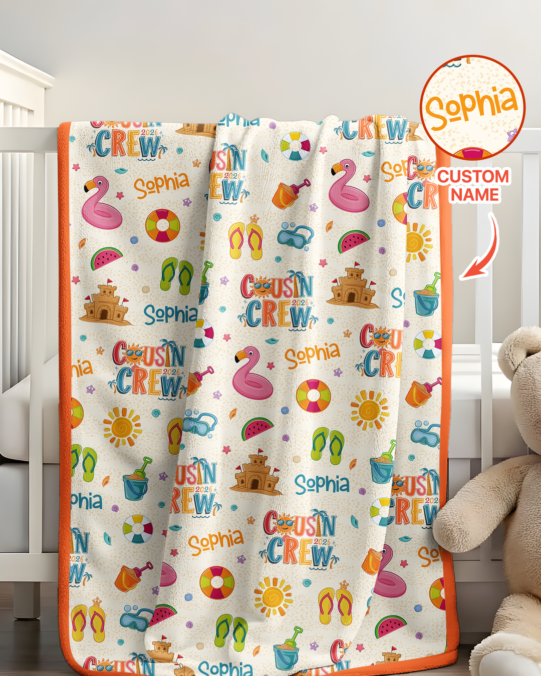 Plantilla Manta de Bambú Personalizada