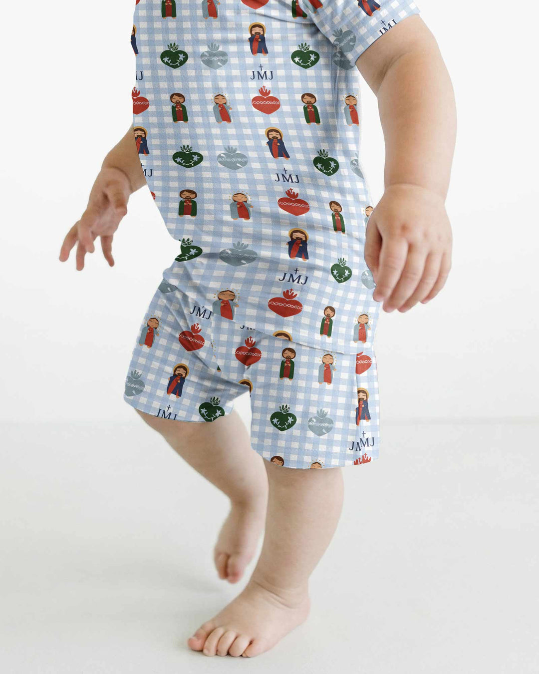 Conjunto de Pijama de Dos Piezas de Bambú con Mangas Cortas y Pantalones Cortos