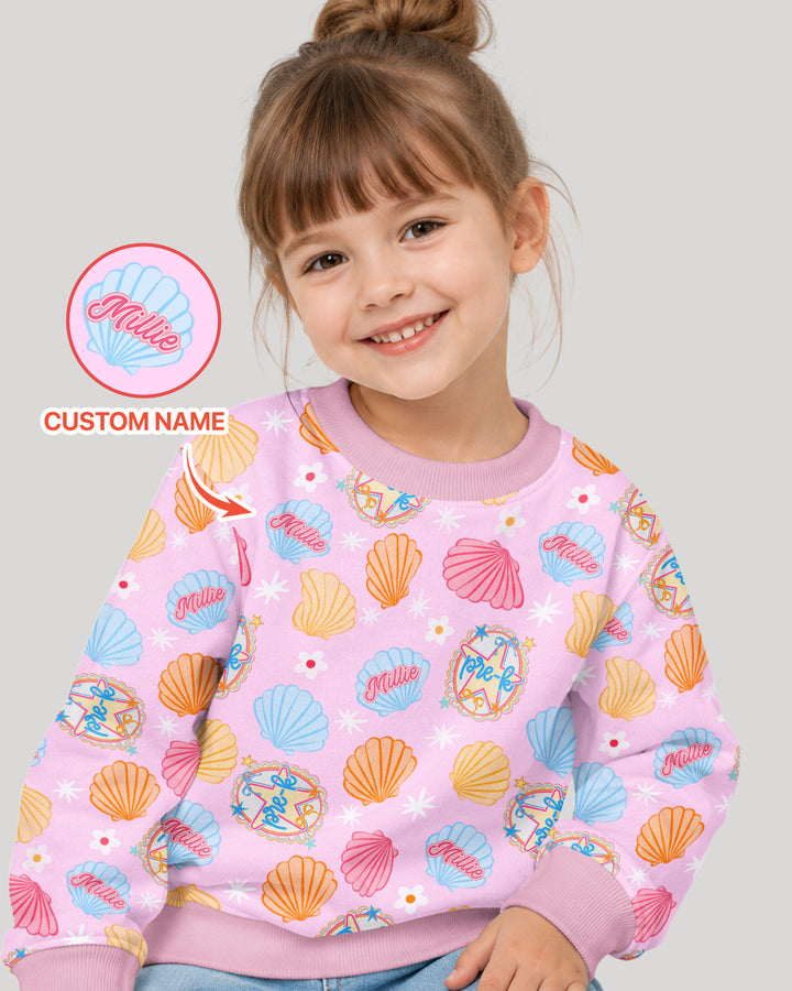 Sudadera de cuello redondo de bambú con plantilla personalizada