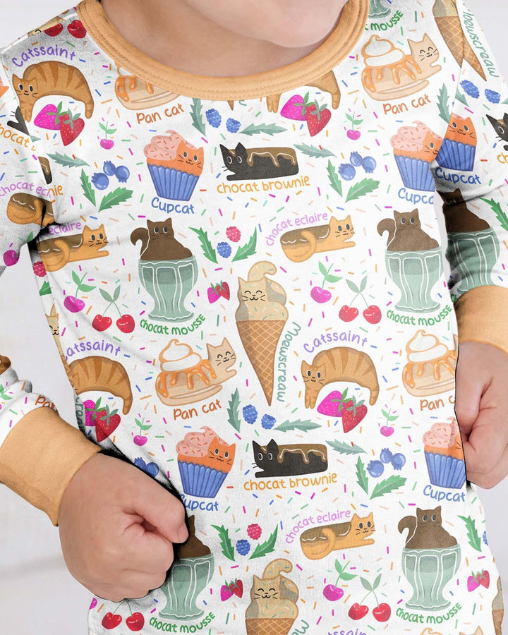 Purrfect Treats Bamboo Two Piece Long Sleeve Pajama Set