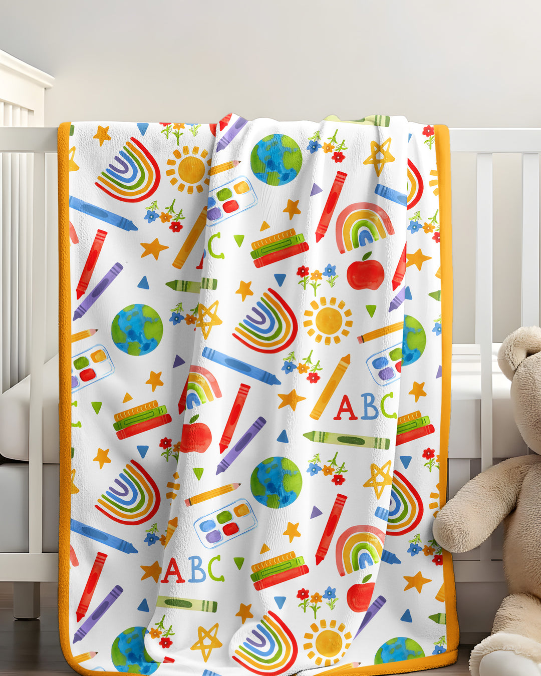 School Scribbles Bamboo Blanket