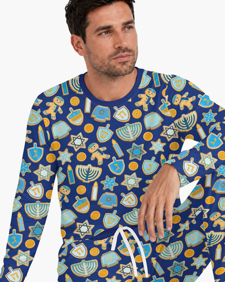 Hanukkah Cookies Bamboo Men's Pajama Set