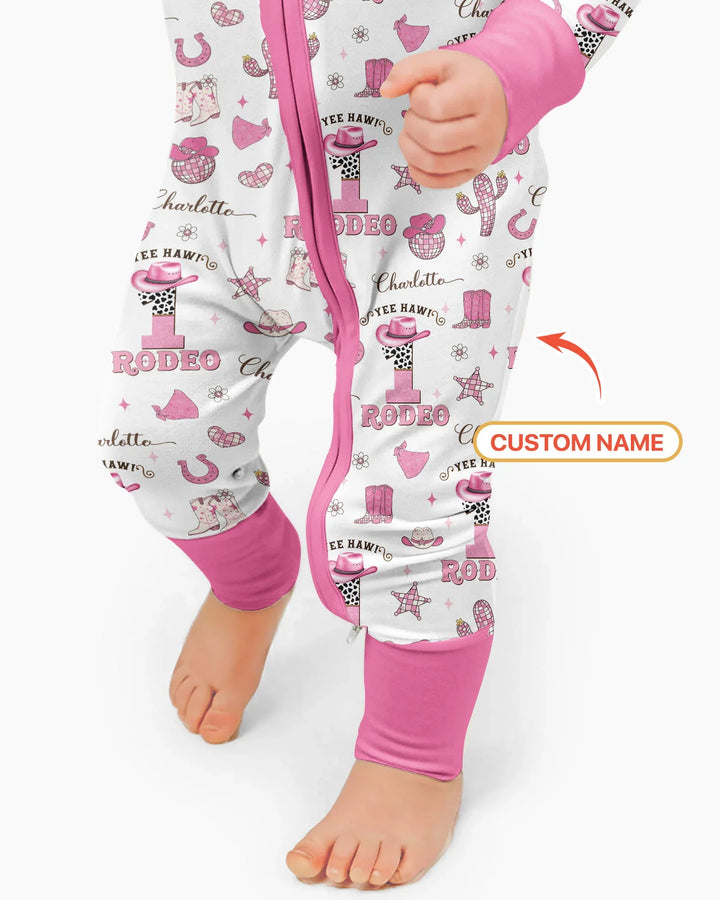 Personalized Birthday Rodeo Bamboo Convertible Zippy