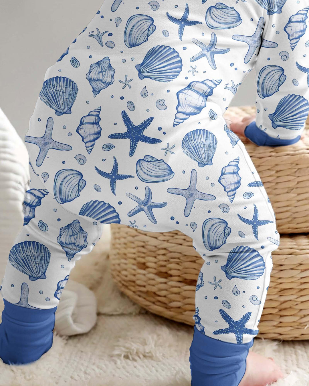 Coastal Charm Family Matching Bamboo Convertible Zippy