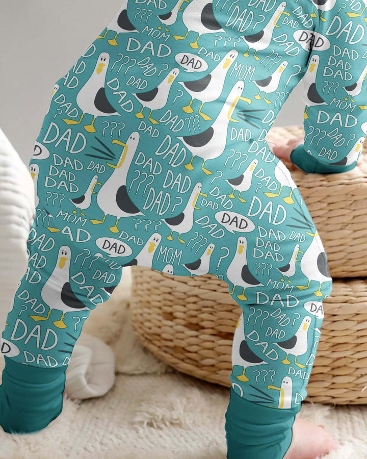 Funny Seagull DAD Bamboo Convertible Zippy