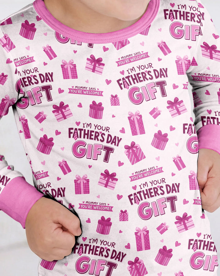 I'm Your Father's Day Gift Bamboo Two Piece Long Sleeve Pajama Set