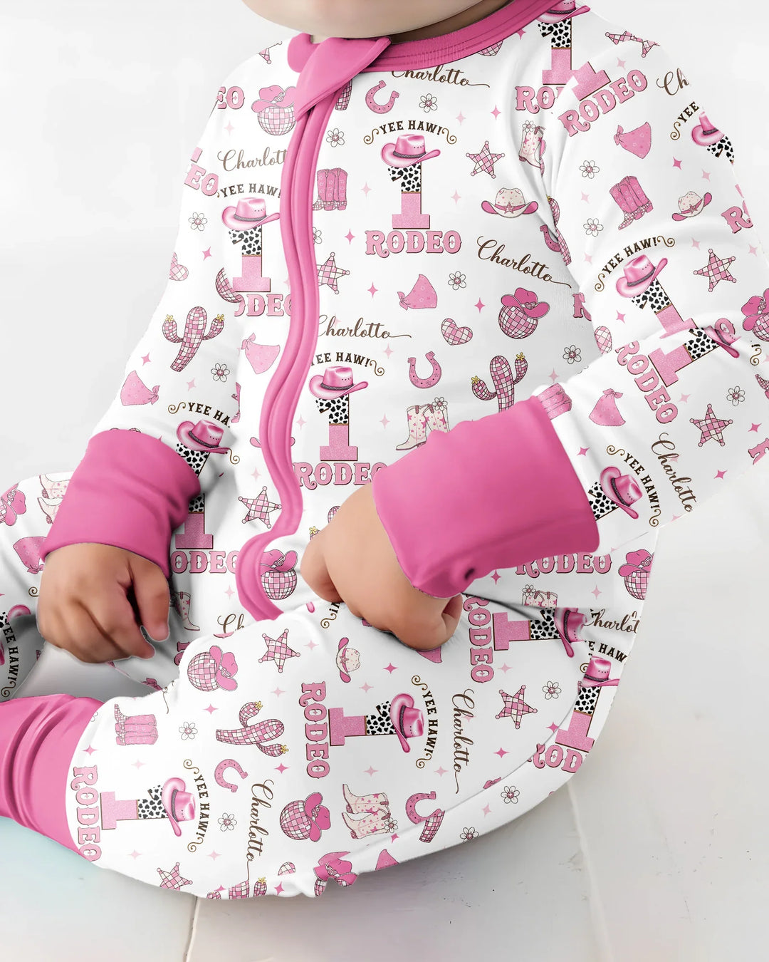 Personalized Birthday Rodeo Bamboo Convertible Zippy