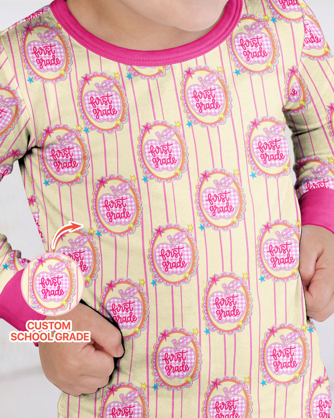 Conjunto de pijama de dos piezas de bambú con mangas largas, plantilla PERSONALIZADA