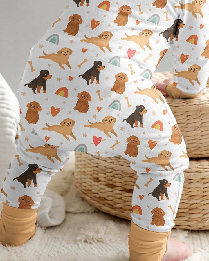 Brown Dogs Bamboo Convertible Zippered Romper