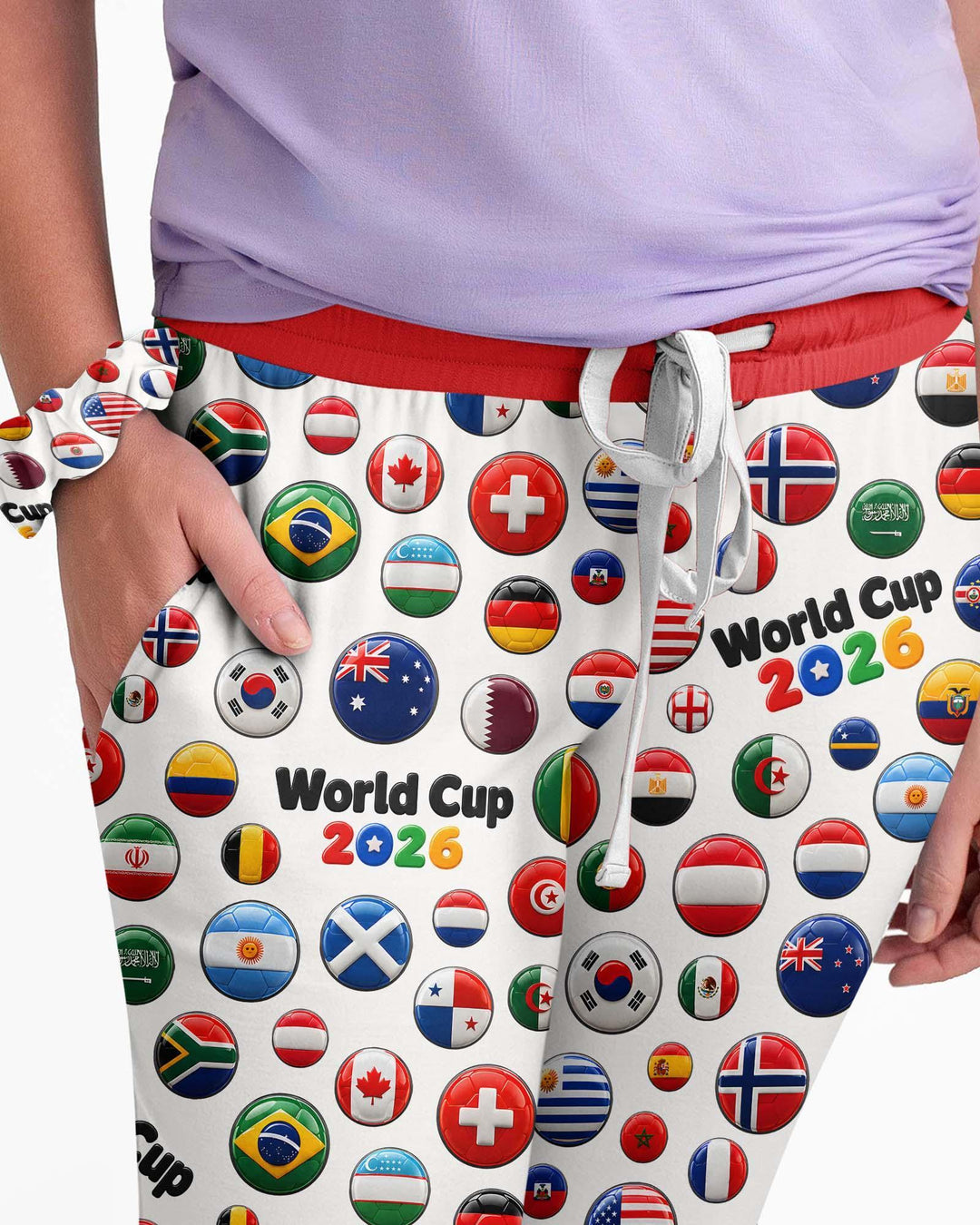 Soccer Cup All Country Balls Bamboo Women Pajama Set