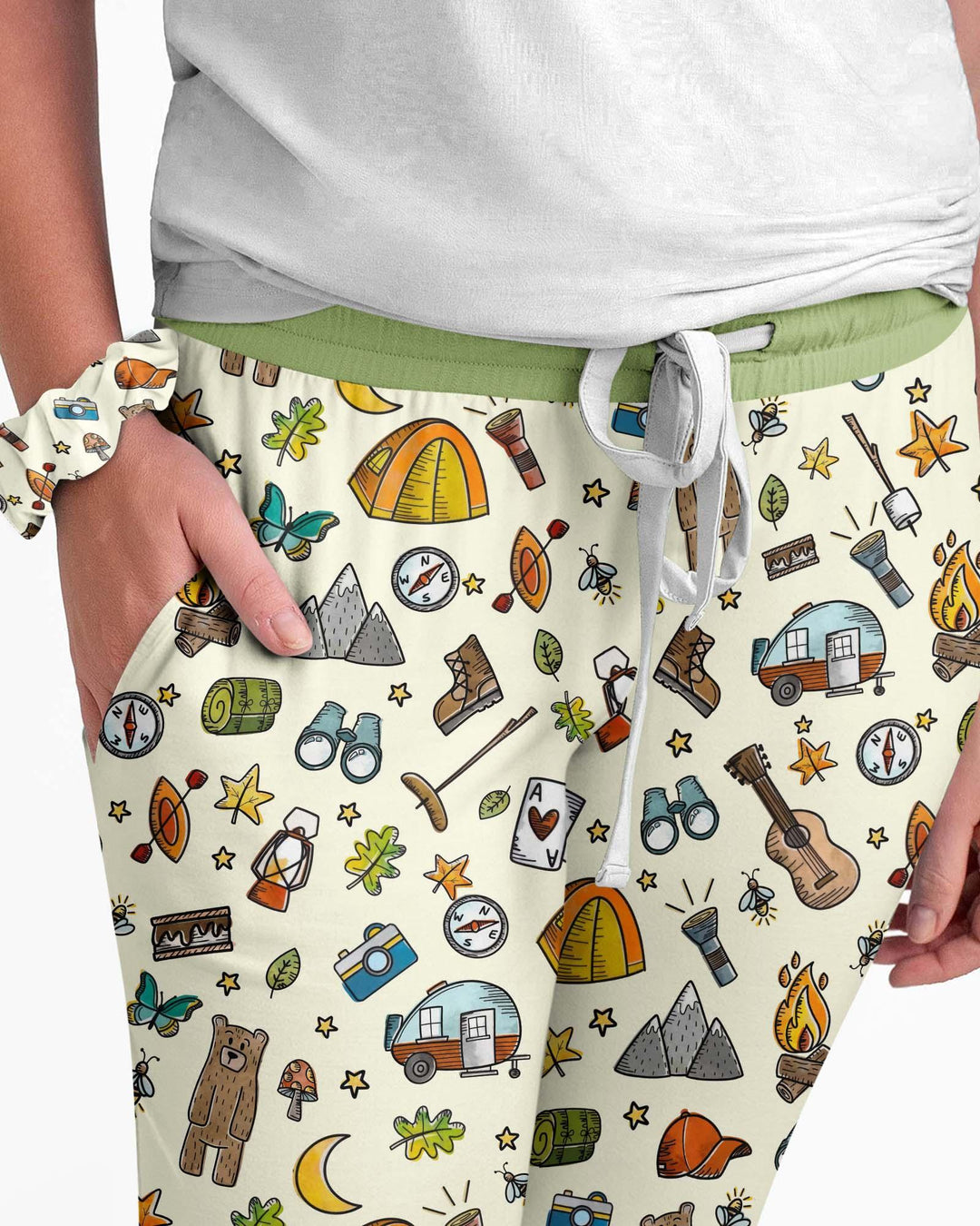Pijama de bambú a juego para mujer de la familia Love Camping