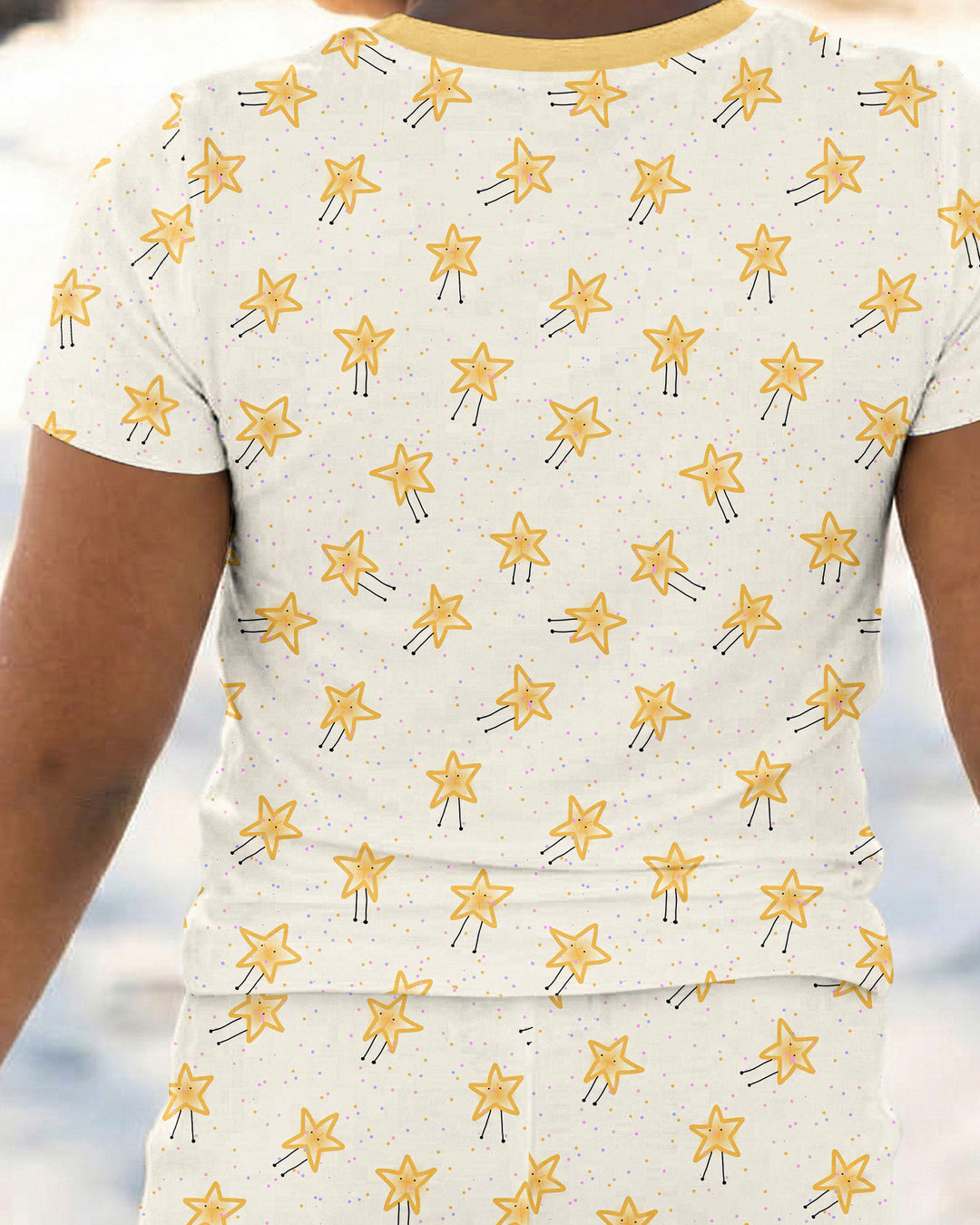 Zweiteiliges, kurzärmliges Pyjama-Set mit Marienkäfern