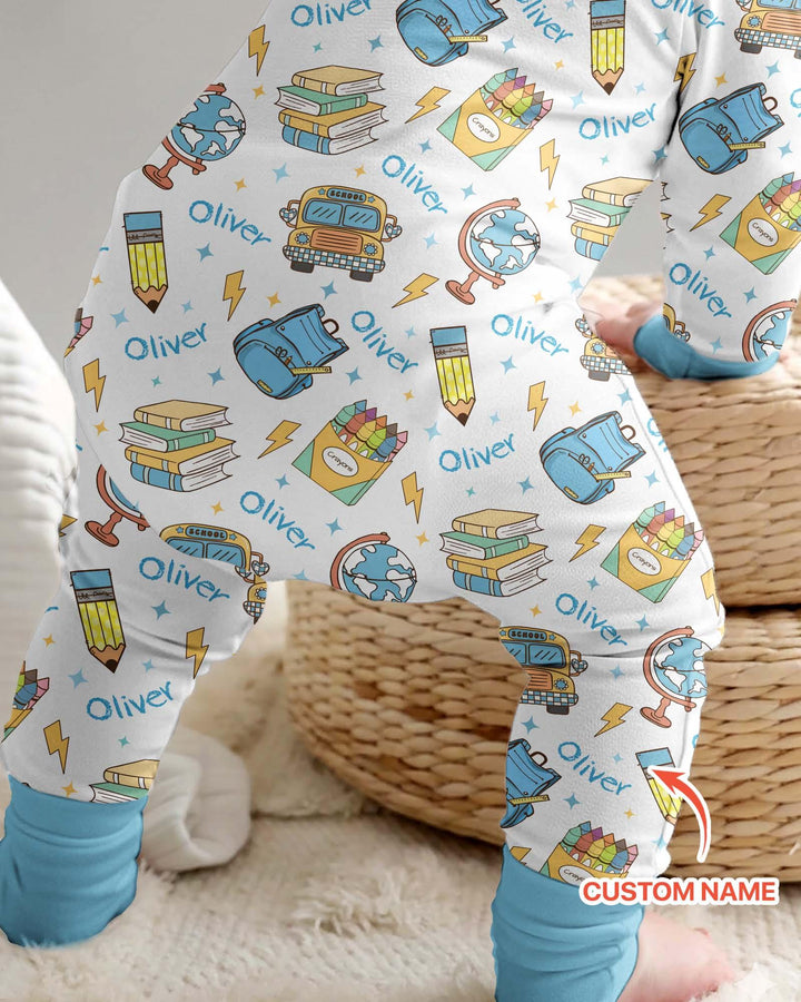 Gerippte Babykleidung mit individuellem Foto - Weich &amp; Skizzenhaft