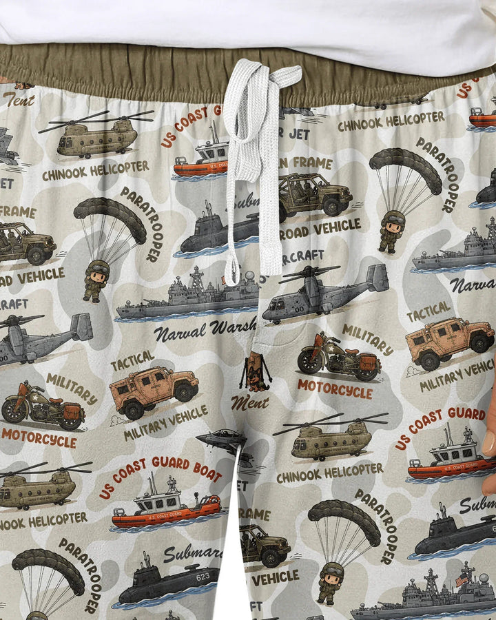 Little Hero Military Family Matching Bamboo Men's Pajama Set