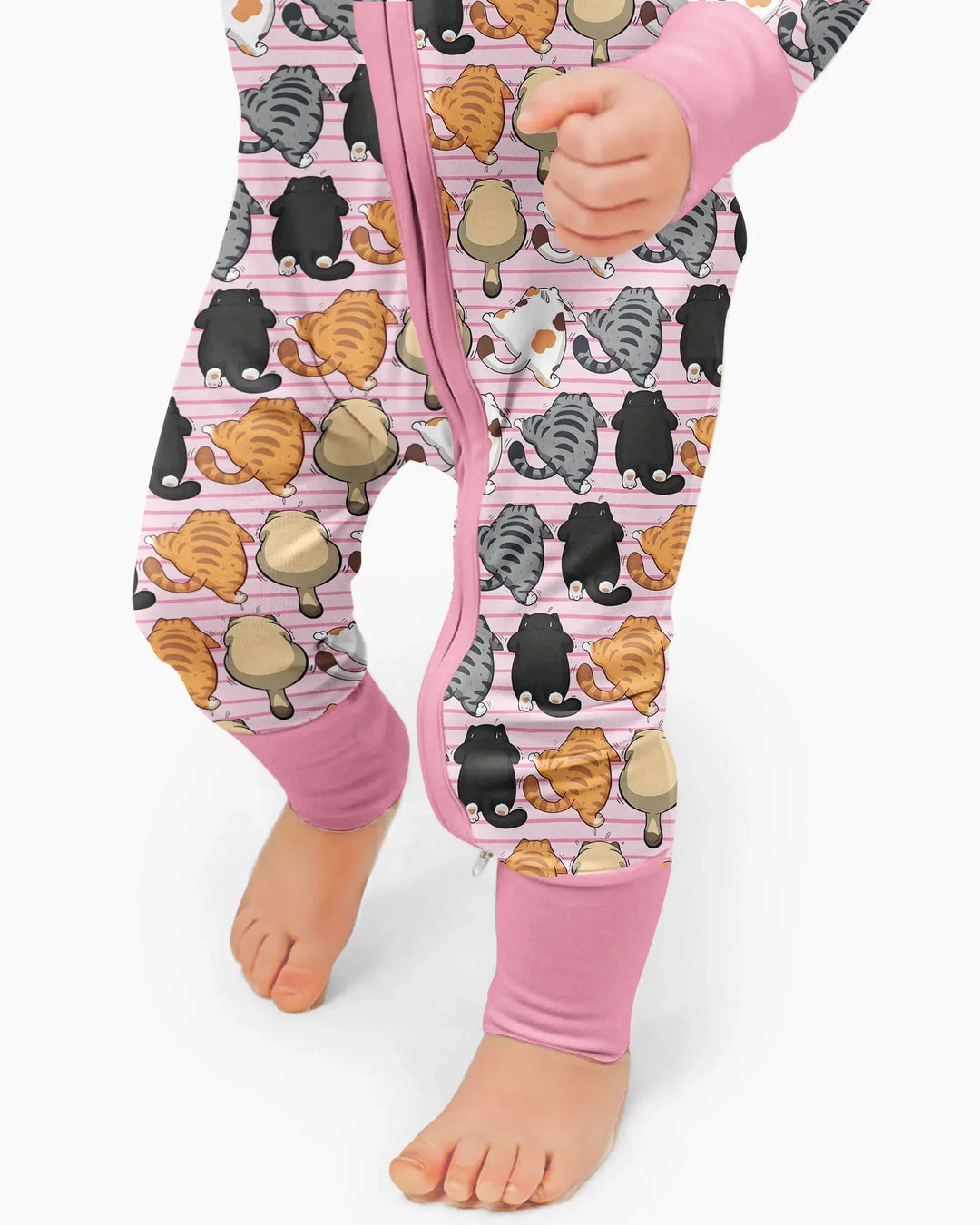 Funny Cat Butts Club Family Matching Bamboo Convertible Zippy