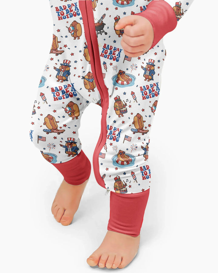 Hot Dog Patriotic Bamboo Convertible Zippy
