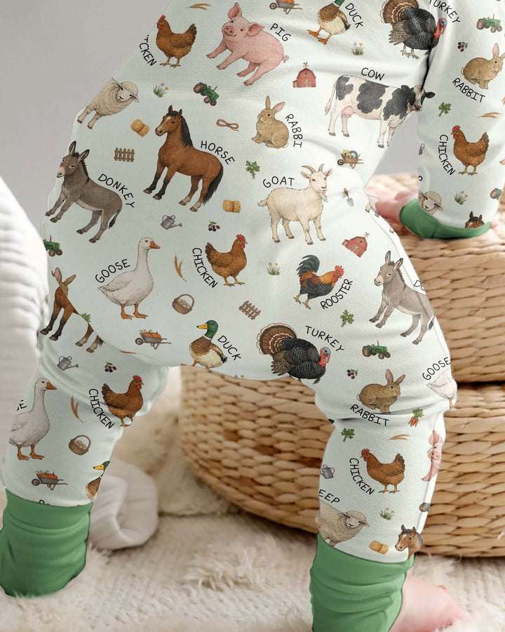 Barnyard Animals Bamboo Convertible Zippy