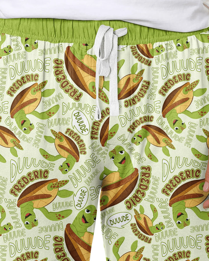Custom Name Version Father and Son Turtle Bamboo Men's Pajama Set