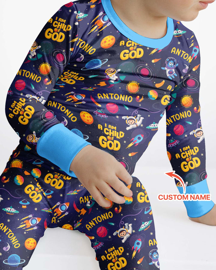 Child Of God Bamboo Two Piece Long Sleeve Pajama Set