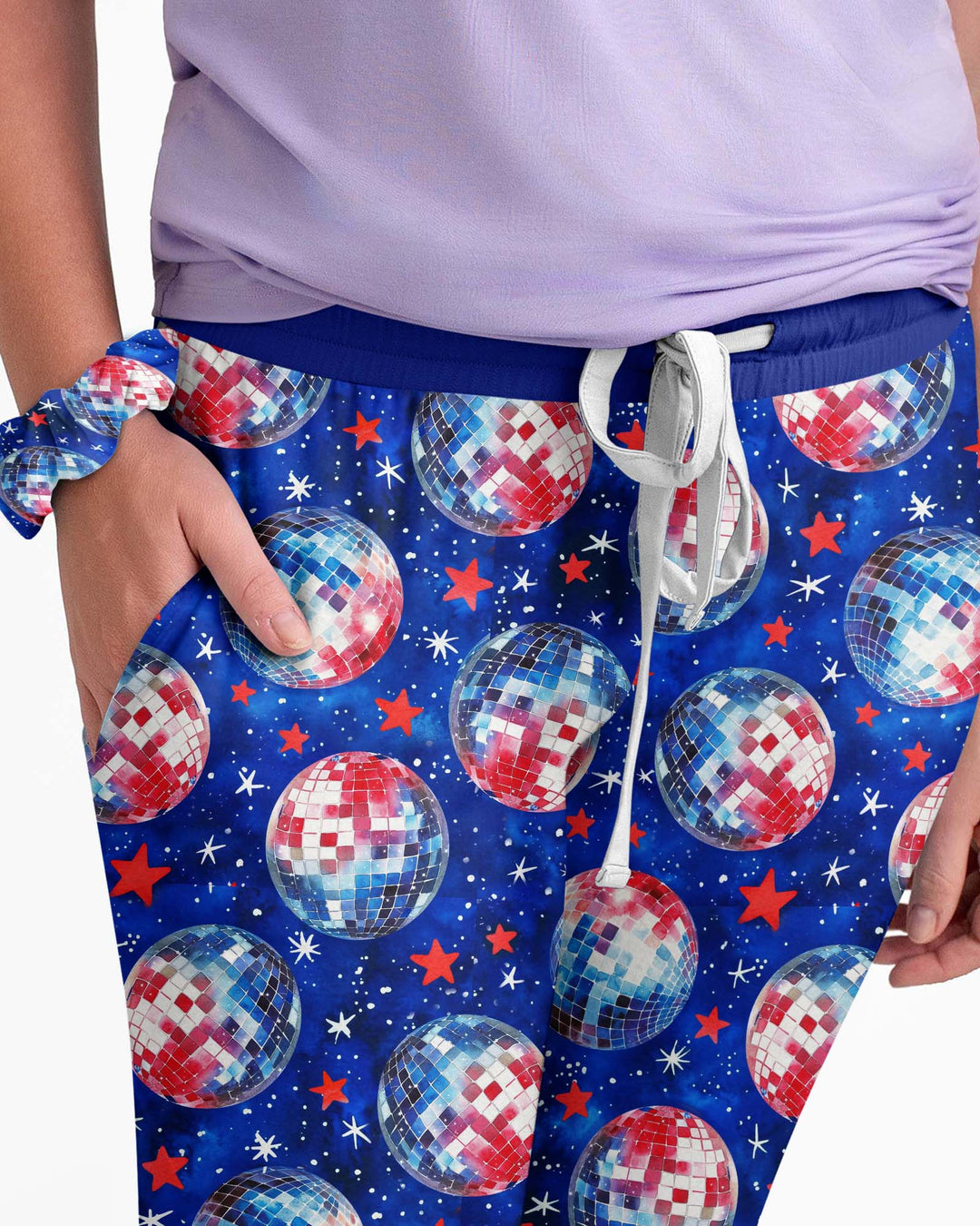 USA Disco Balls Bamboo Women Pajama Set