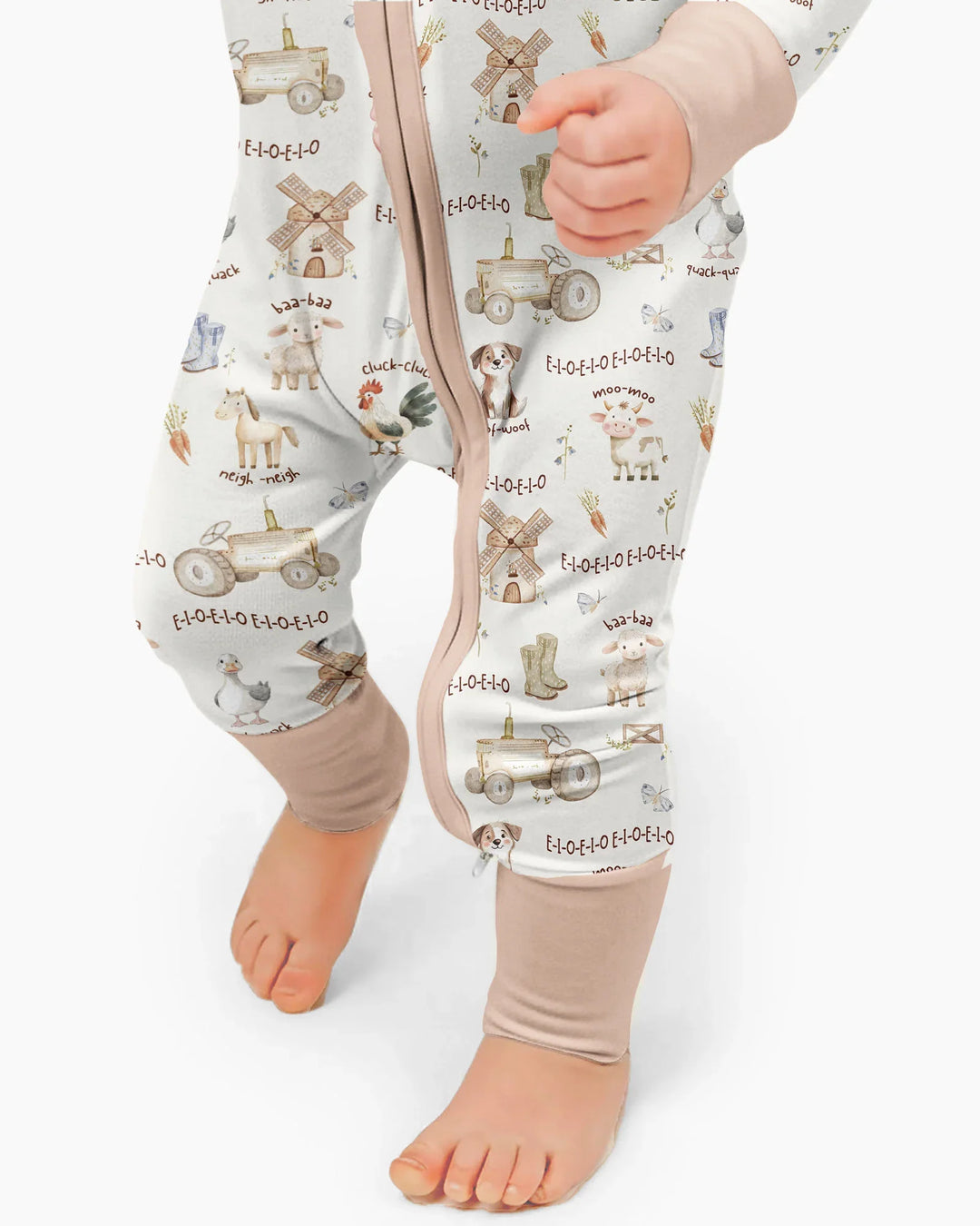 Old McDonald Farm Family Matching Bamboo Convertible Zippy