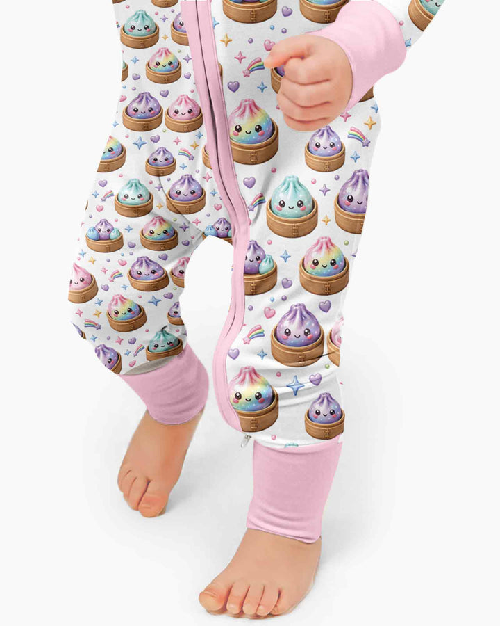 Cute Glitter Dumpling Bamboo Convertible Zippy