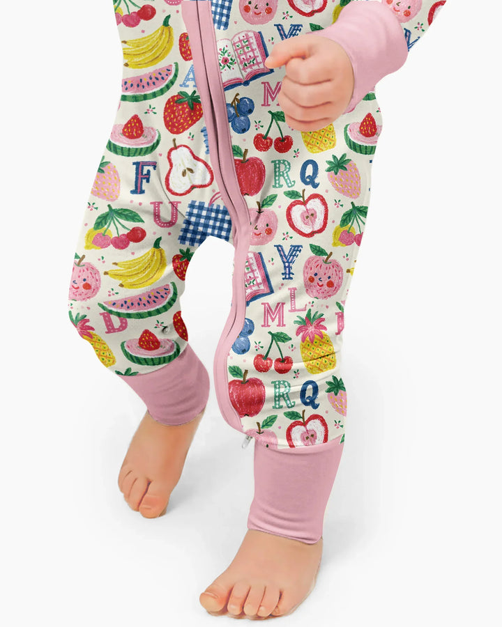 Back To School Fruit Alphabet Bamboo Convertible Zippy
