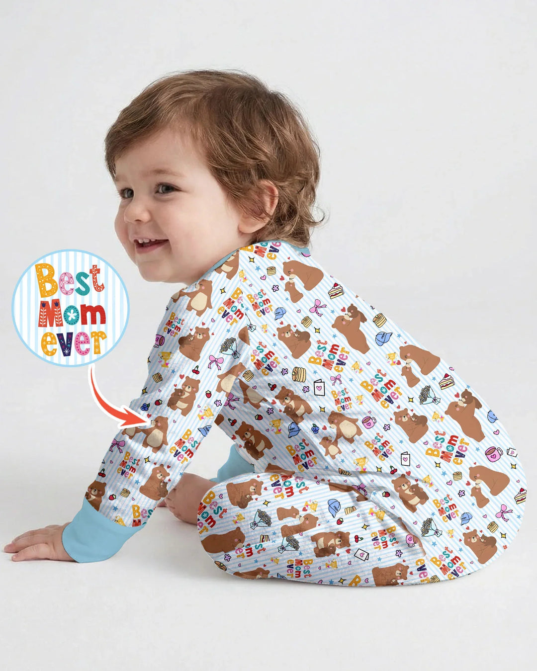 Best Mama Bear Ever Family Matching Bamboo Convertible Zippy