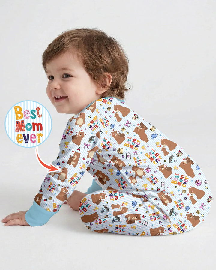 Best Mama Bear Ever Family Matching Bamboo Convertible Zippy