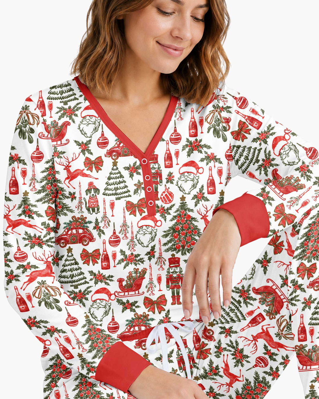 A Very Vintage Christmas Bamboo Women Pajama Set