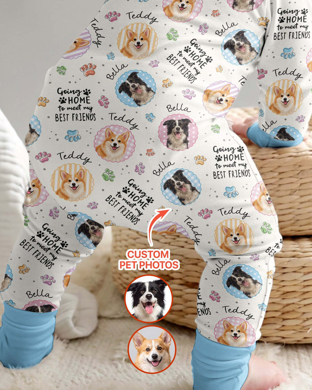 Custom Pet Photo My First Best Friend Bamboo Convertible Zippy