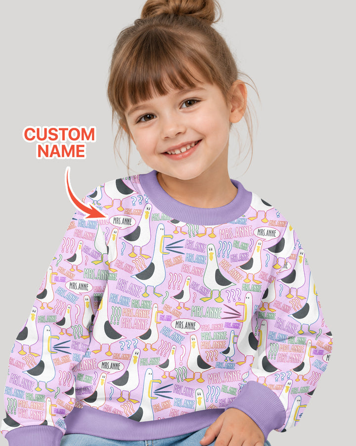 Sudadera de cuello redondo de bambú con plantilla personalizada