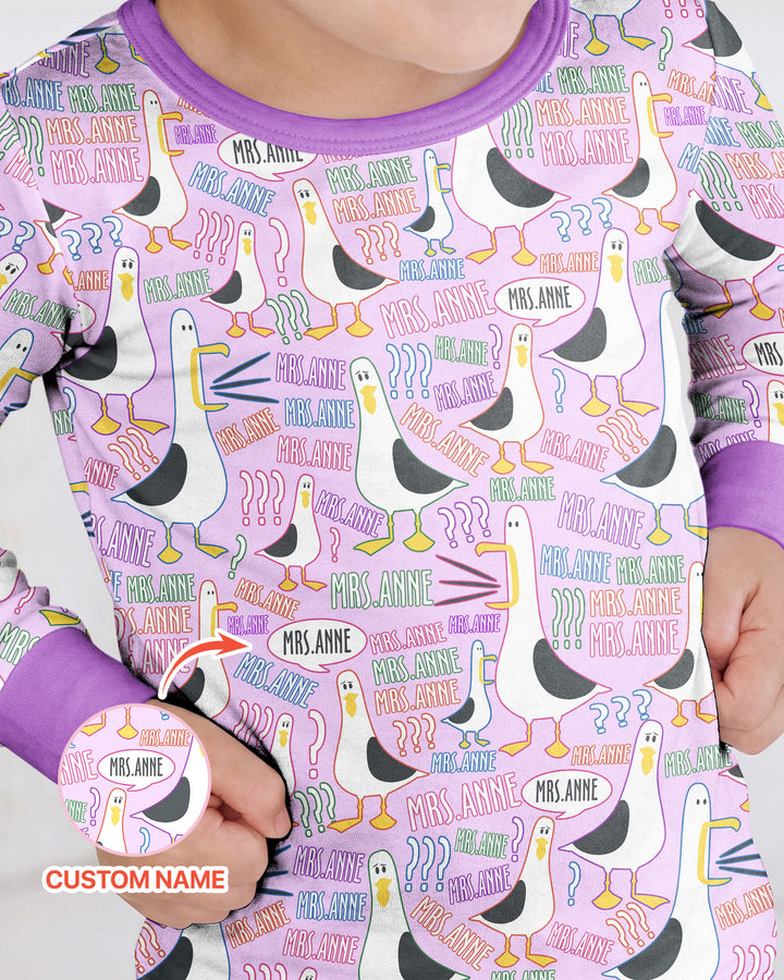 Conjunto de pijama de dos piezas de bambú con mangas largas, plantilla PERSONALIZADA