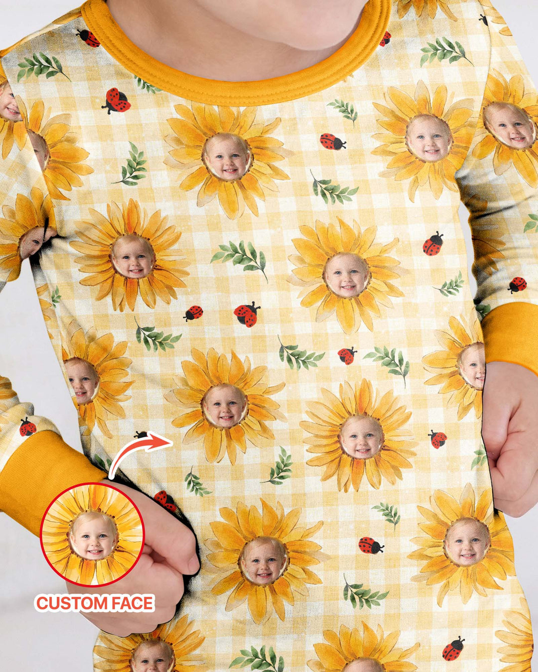 Conjunto de pijama de dos piezas de bambú con mangas largas, plantilla PERSONALIZADA