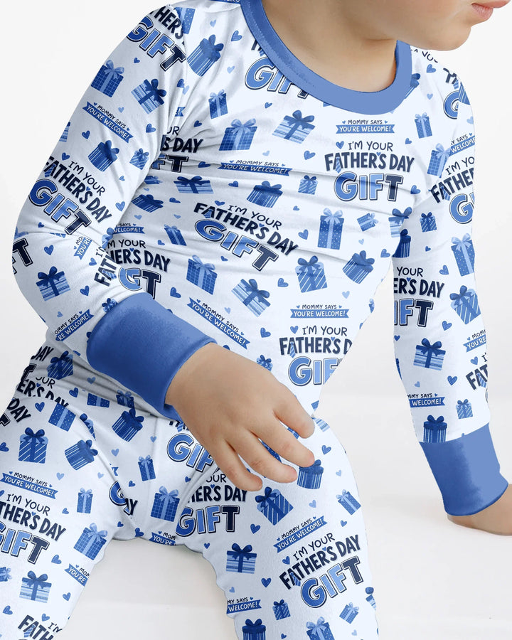 I'm Your Father's Day Gift Bamboo Two Piece Long Sleeve Pajama Set