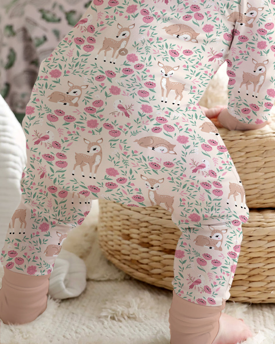 Little Deer Meadow Bamboo Convertible Zippy