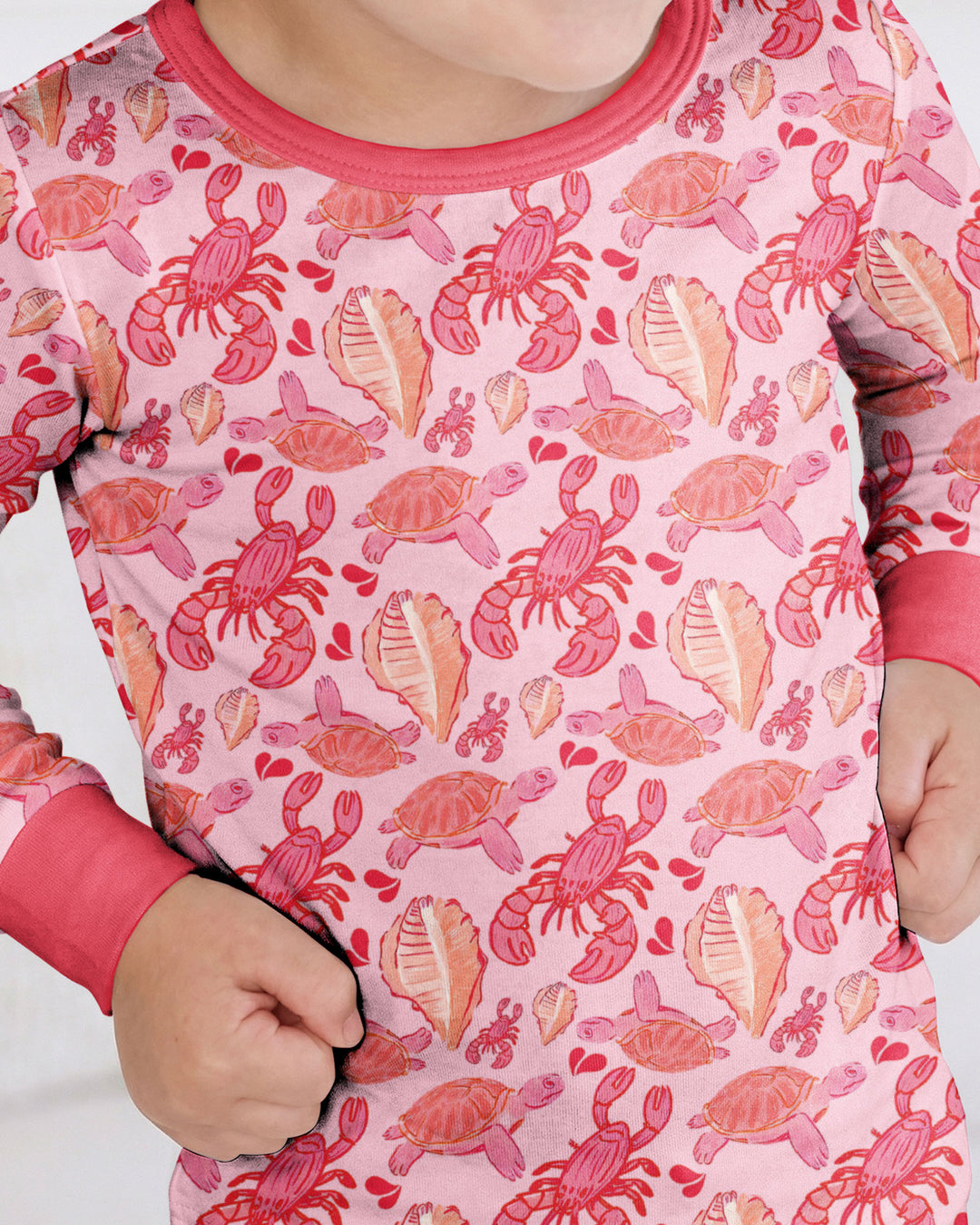 Seaside Sweeties Bamboo Two Piece Long Sleeve Pajama Set