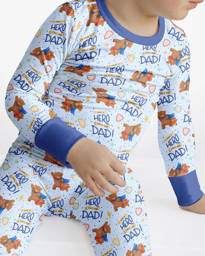 Conjunto de pijama de dos piezas de bambú de manga larga