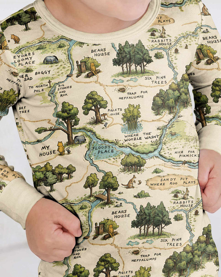 Conjunto de pijama de dos piezas de bambú con mangas largas, plantilla PERSONALIZADA
