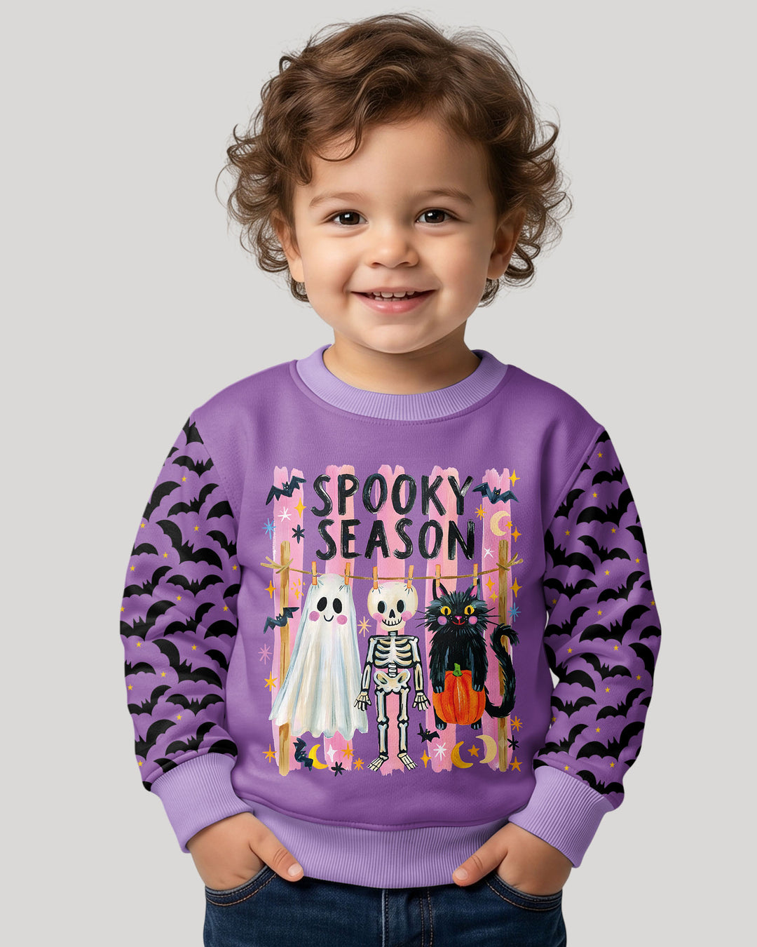 Sweatshirt mit Rundhalsausschnitt aus Bambusfaser