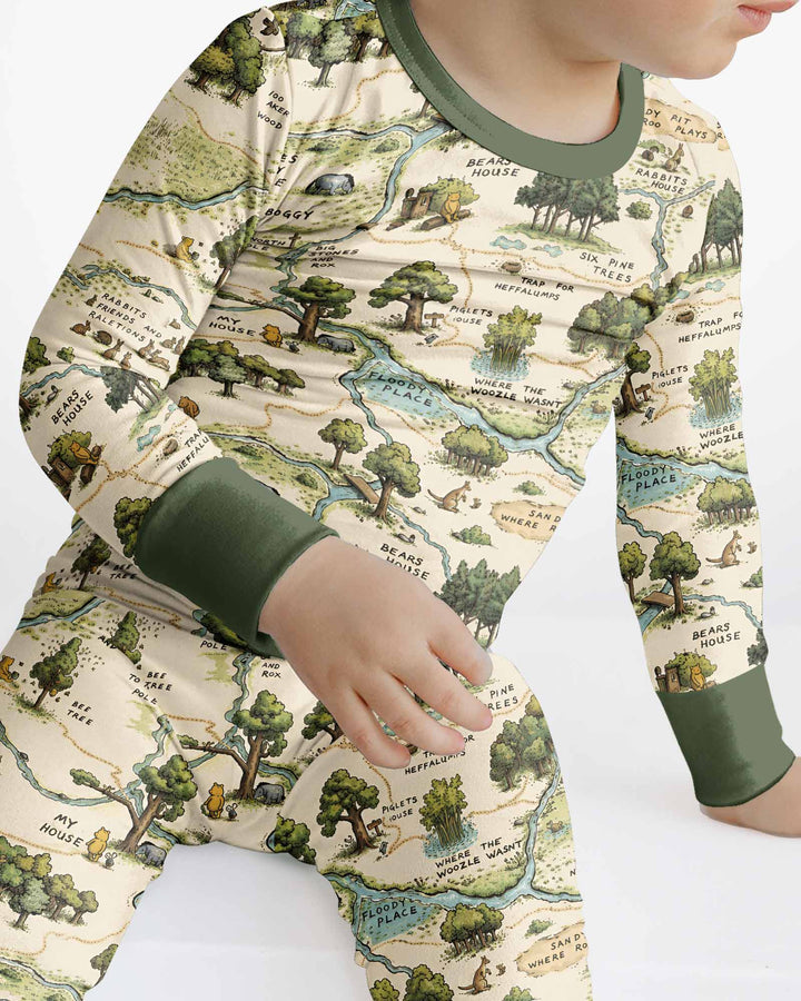 Conjunto de pijama de dos piezas de bambú con mangas largas, plantilla PERSONALIZADA