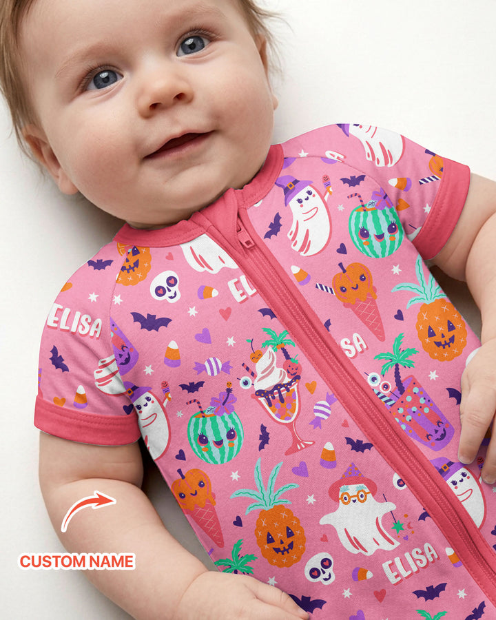 Summerween Doodles Bamboo Shorty Zippy