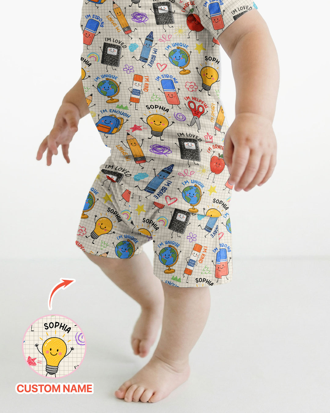 Conjunto de Pijama de Dos Piezas de Bambú con Mangas Cortas y Pantalones Cortos
