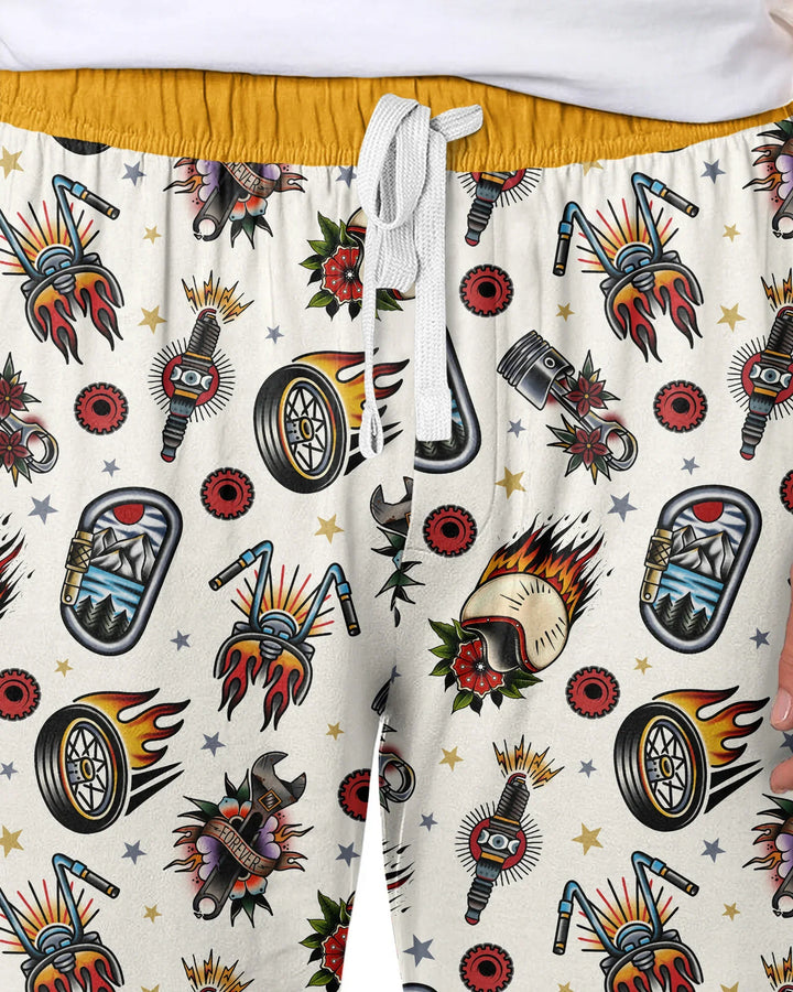 Born to Ride Together Family Matching Bamboo Men's Pajama Set