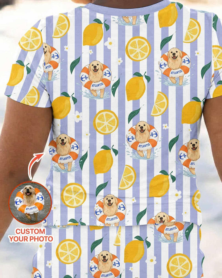 Zweiteiliges, kurzärmliges Pyjama-Set mit Marienkäfern