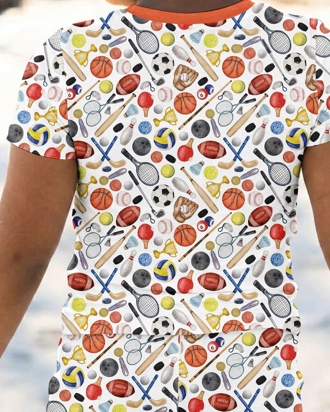 So Much Fun with Sports Bamboo Two Piece Short Sleeve Pajama Set