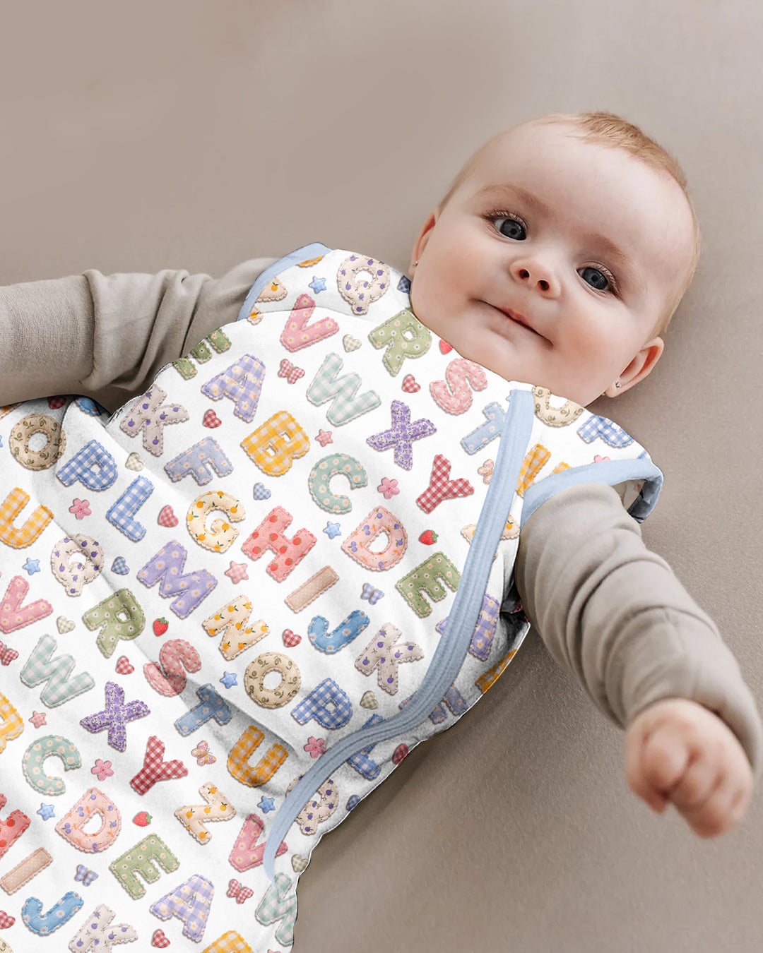 Fabric Alphabet Letters Bamboo Sleep Bag