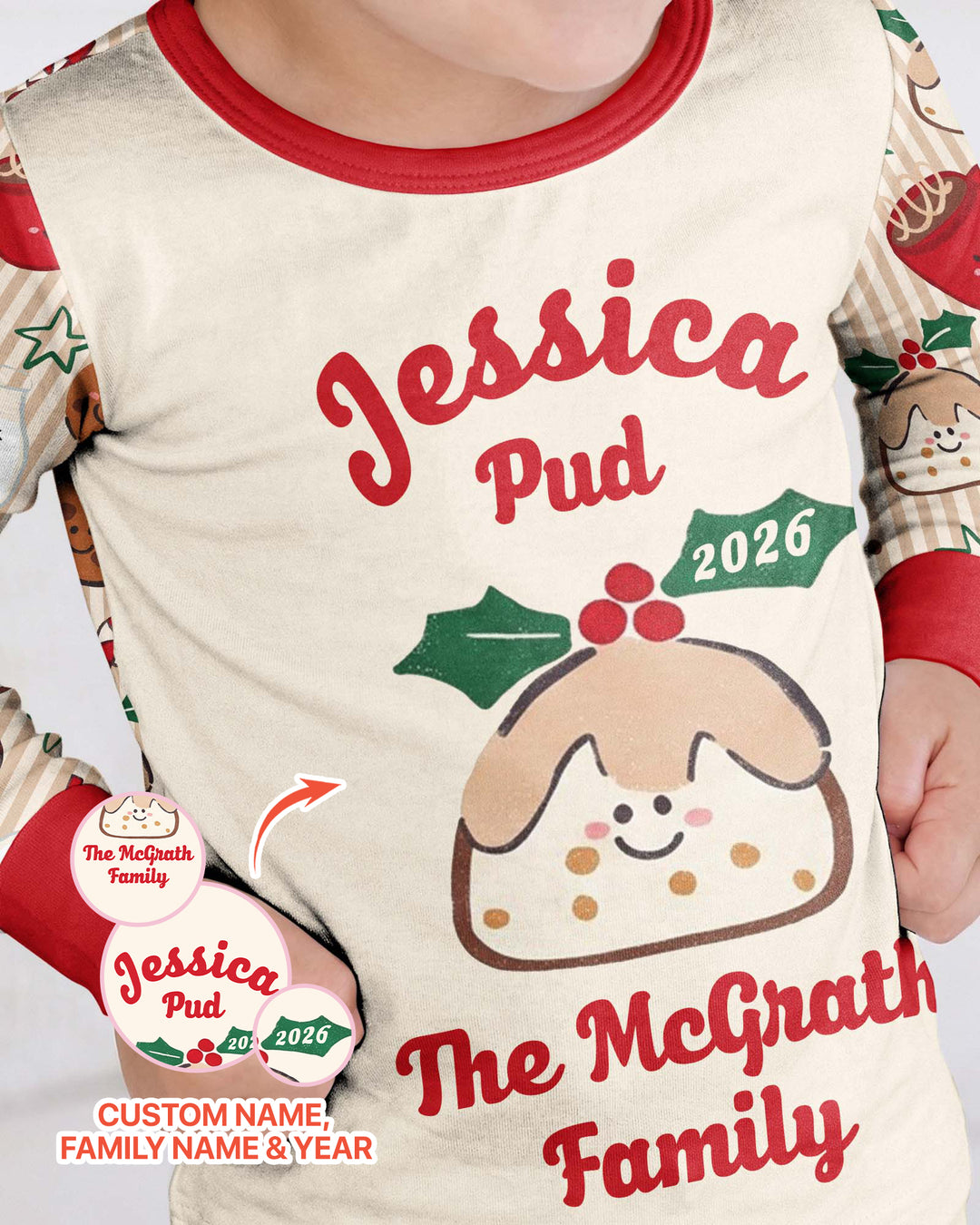 My Little Pudding Bamboo Two Piece Long Sleeve Pajama Set